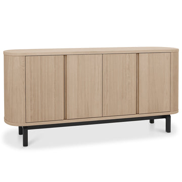 Bentley Designs Vega Scandi Oak & Peppercorn Wide Sideboard